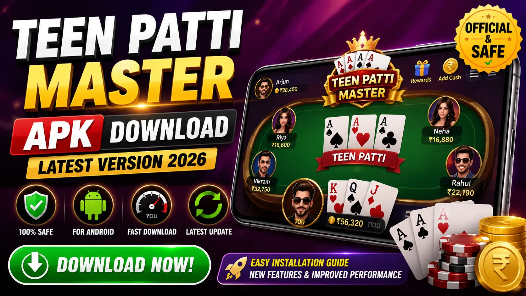 Teen Patti Master APK Download Latest Version 2026 for Android (Official & Safe) 1 Teen Patti Master APK Download Latest Version 2026 for Android Official Safe APK